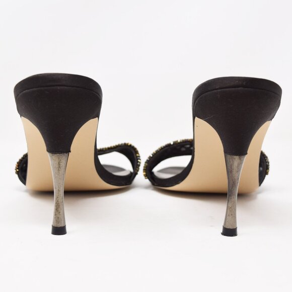 Steven Steve Madden Slip On Sandal Deb Rhinestone Stud Heels Women 9.5 Y2K Party - Picture 3 of 13